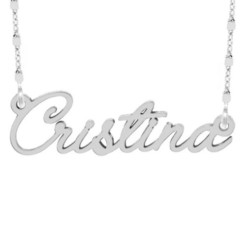 Collar con nombre personalizable con fuente de letra Honey