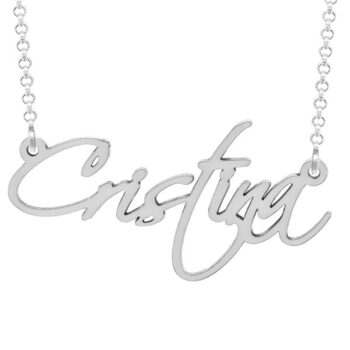 Collar personalizable con nombre en fuente Handwrite