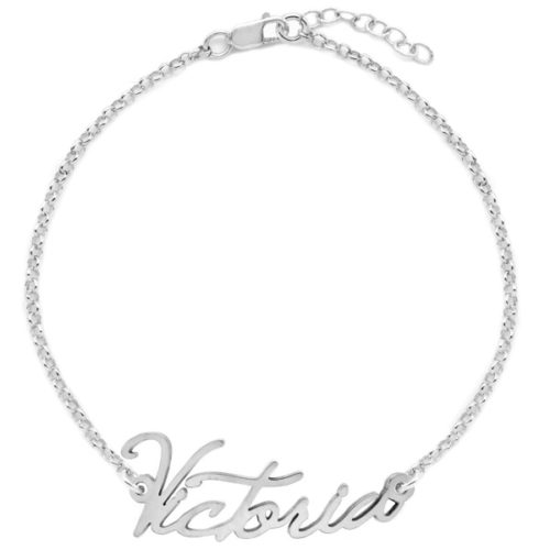 Pulsera con nombre personalizable con fuente Mistique