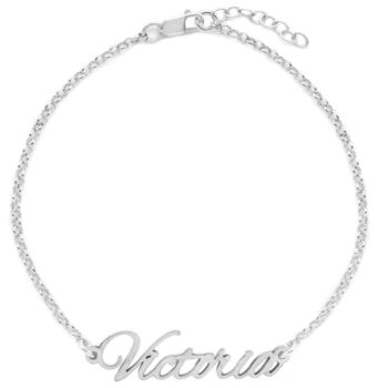 Pulsera con nombre personalizable con fuente Modern