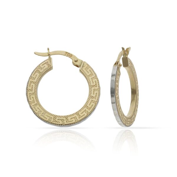 Aros oro 18kl greca - 15mm