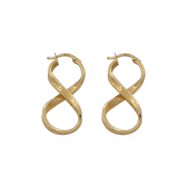 Aros oro 18kl greca - 14x23mm