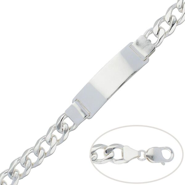 Pulsera barbada plata 925mm - 11mm