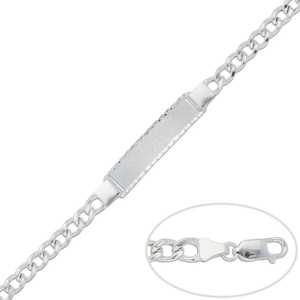 Pulsera barbada plata 925mm - 6mm