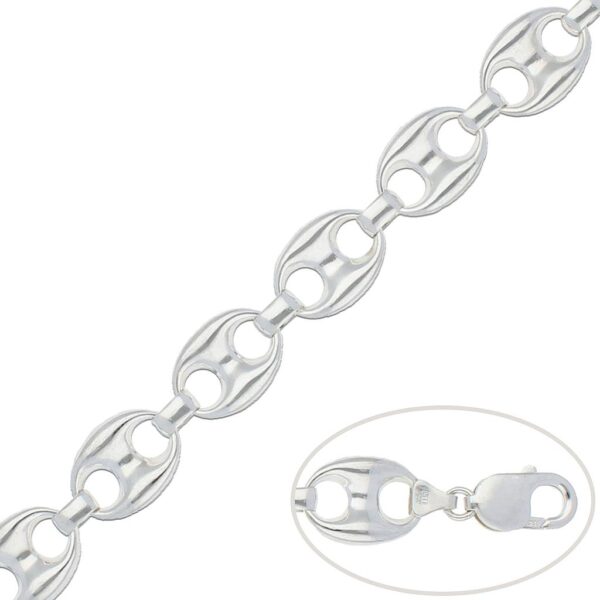Pulsera calabrote plata 925mm - 15mm