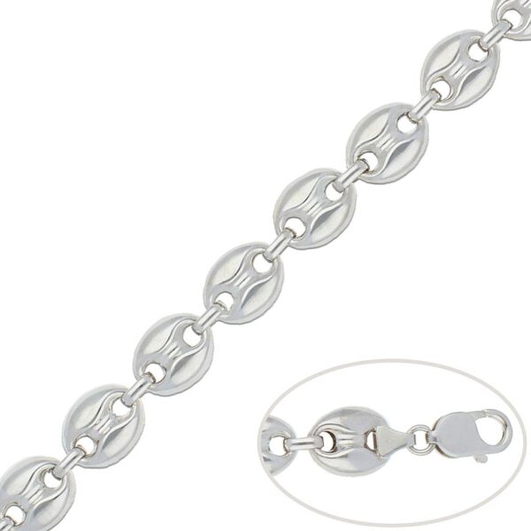 Pulsera calabrote plata 925mm - 13mm