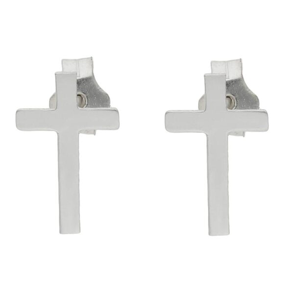 Pendientes cruz plata 925mm