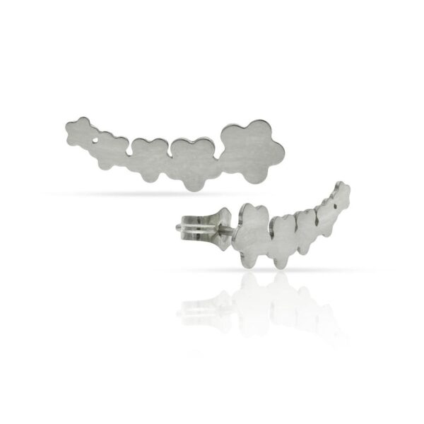 Pendientes plata 925mm trepadores flores