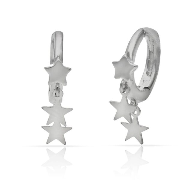 Aros plata 925mm estrellas