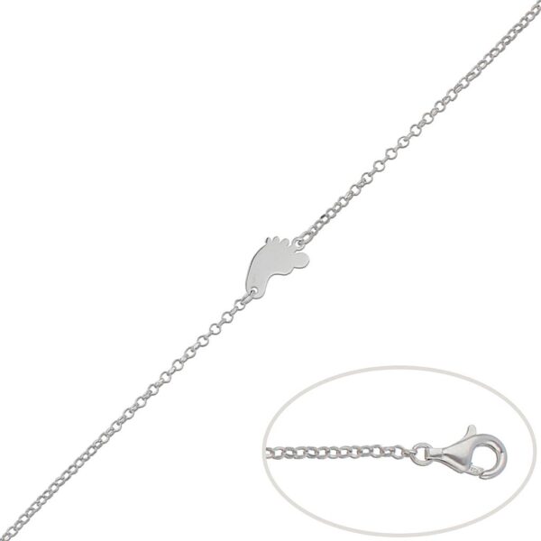 Pulsera plata 925mm pie
