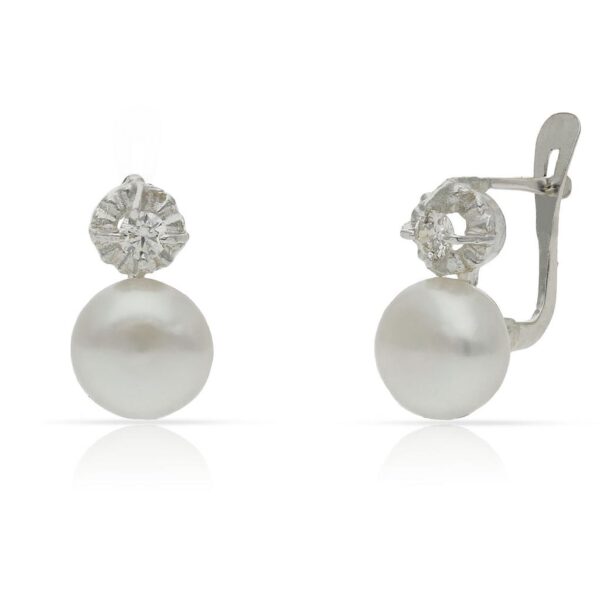 Pendientes plata 925mm perlas