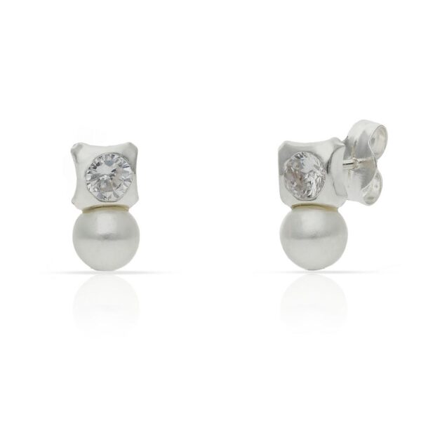 Pendientes plata 925mm perlas