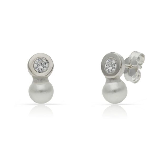 Pendientes plata 925mm perlas