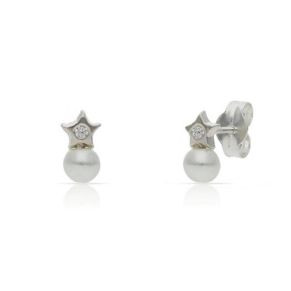 Pendientes plata 925mm perlas