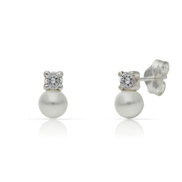 Pendientes plata 925mm perlas
