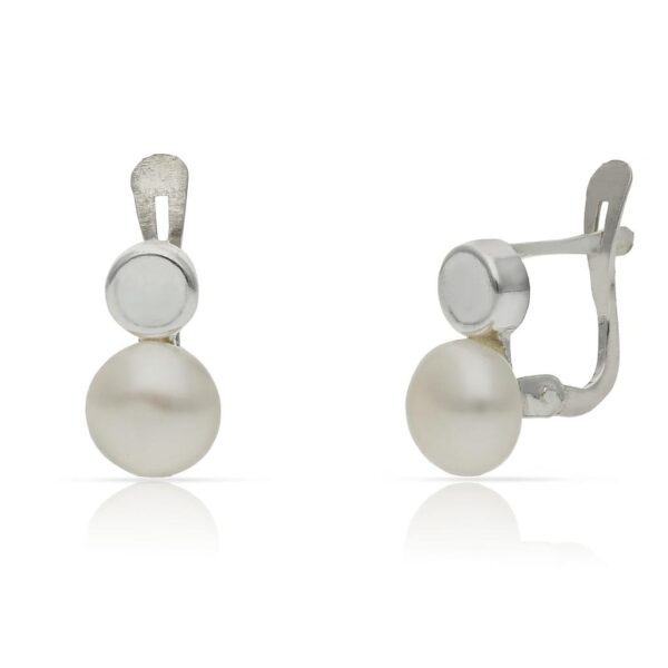 Pendientes plata 925mm perlas