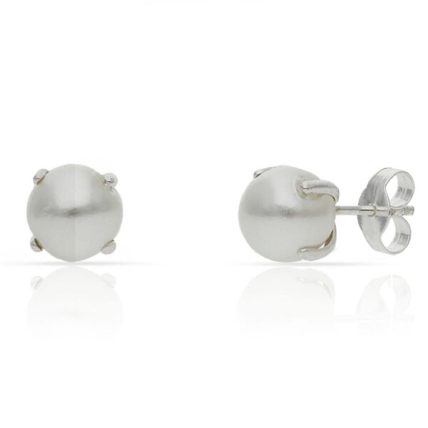 Pendientes plata 925mm perlas - 7mm