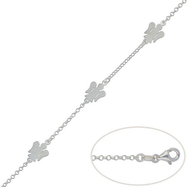 Pulsera plata 925mm angeles