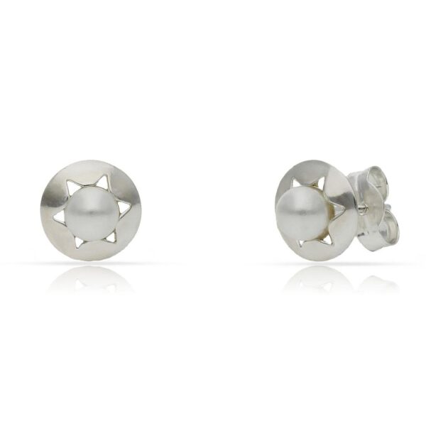 Pendientes plata 925mm perlas - 7mm