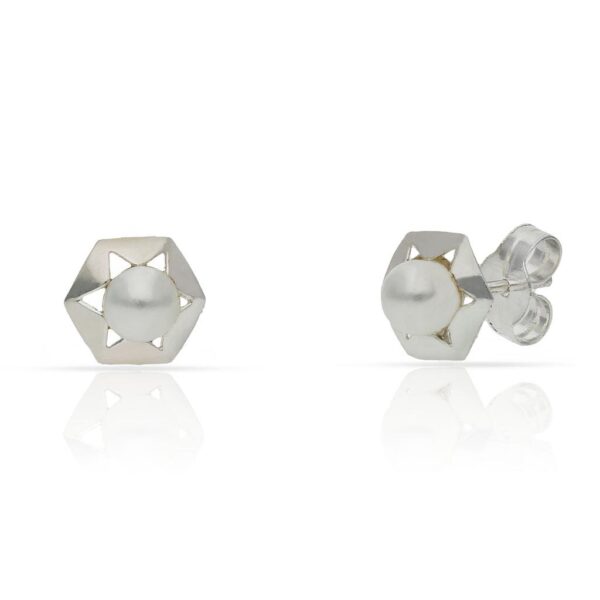 Pendientes plata 925mm perlas - 7mm