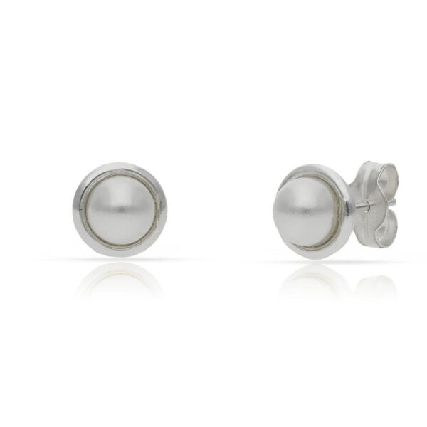 Pendientes plata 925mm perlas - 7mm