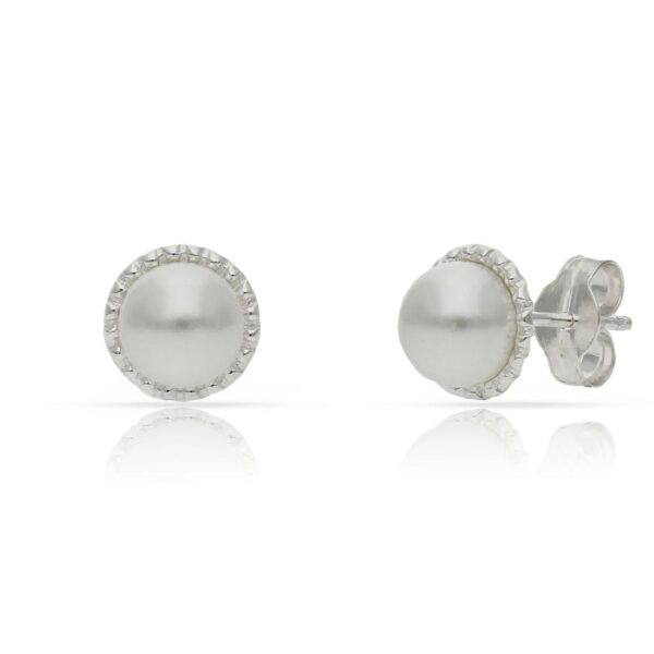 Pendientes plata 925mm perlas - 7.50mm