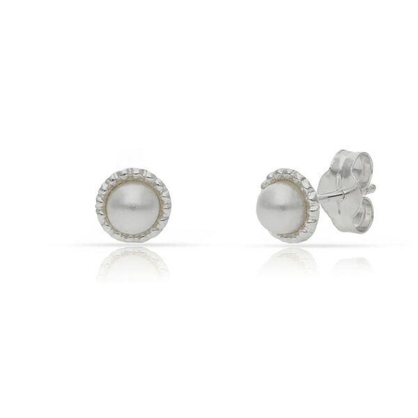 Pendientes plata 925mm perlas - 5.50mm