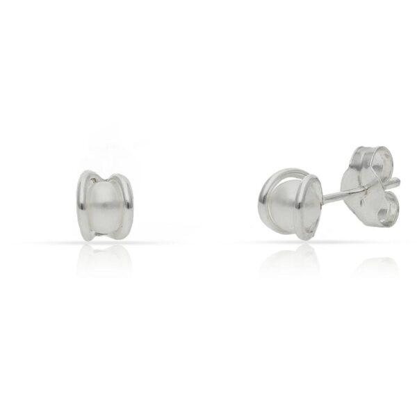 Pendientes plata 925mm perlas - 4mm
