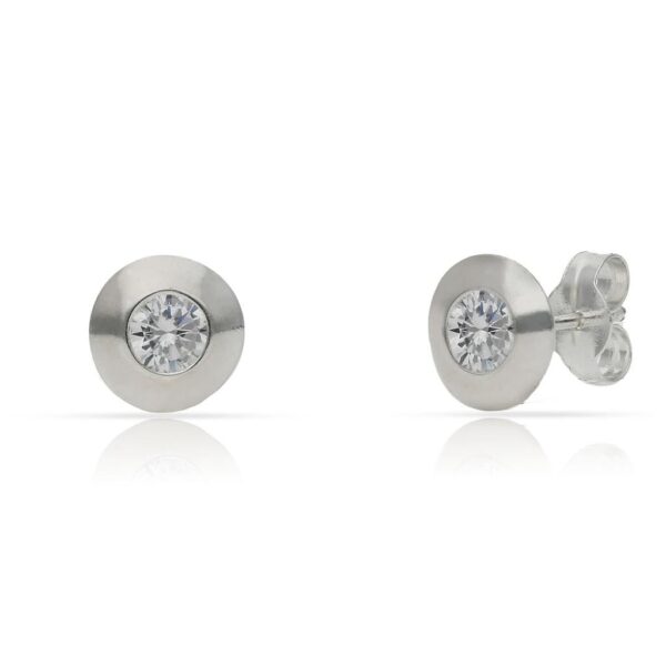 Pendientes plata 925mm circonitas - 7mm