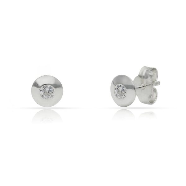 Pendientes plata 925mm circonitas - 5mm