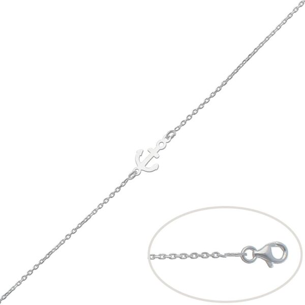 Pulsera plata 925mm ancla