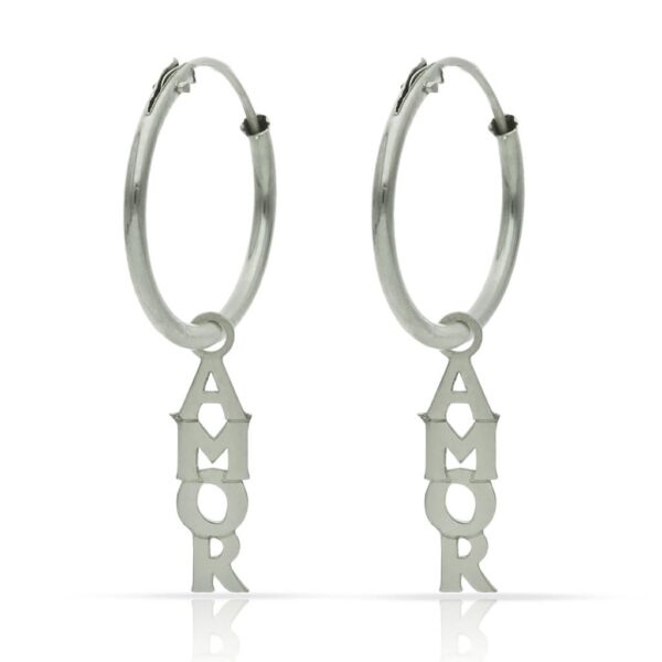Aros plata 925mm amor - 12mm