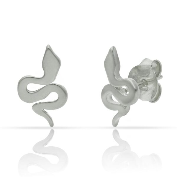 Pendientes plata 925mm serpiente - 8x13mm