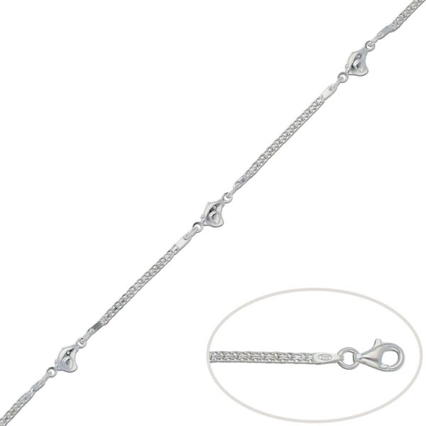 Pulsera plata 925mm pollitos