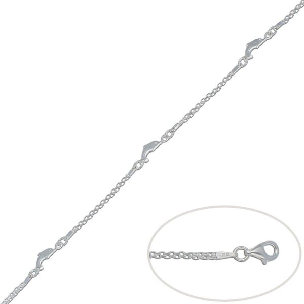 Pulsera plata 925mm delfines