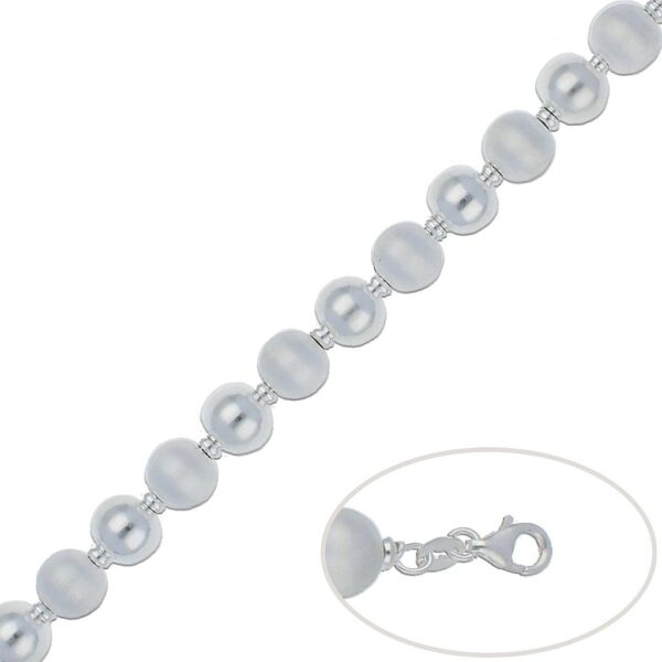 Pulsera plata 925mm bolas - 10mm