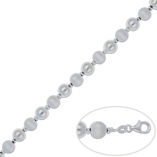 Pulsera plata 925mm bolas - 8mm