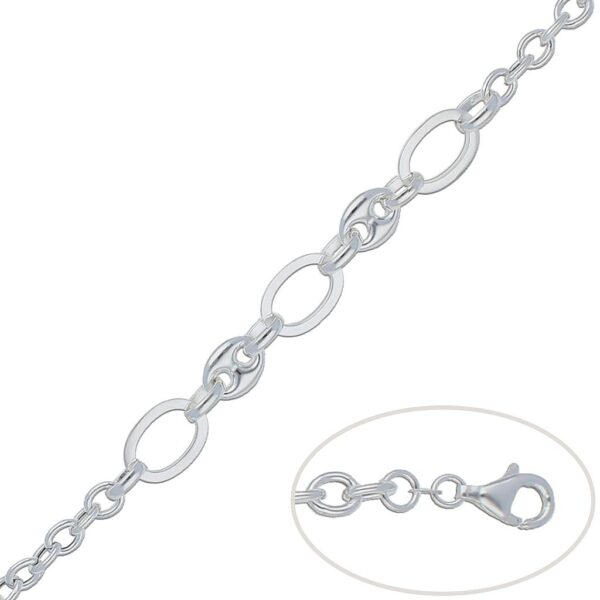 Pulsera plata 925mm calabrotes