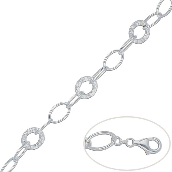 Pulsera plata 925mm eslabones