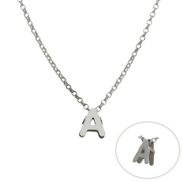 Gargantilla plata 925mm letra
