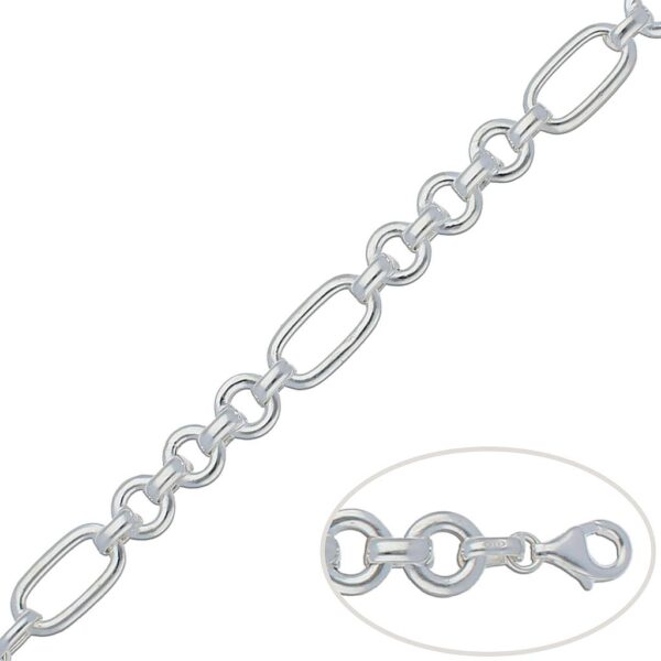 Pulsera plata 925mm eslabones