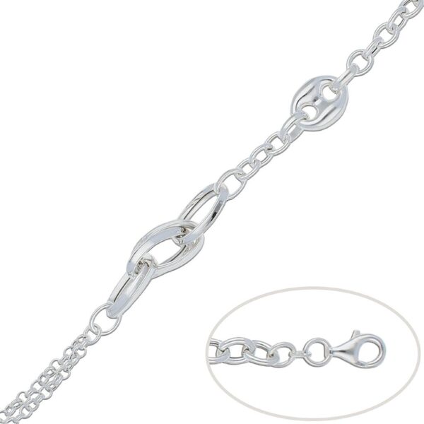 Pulsera plata 925mm calabrote