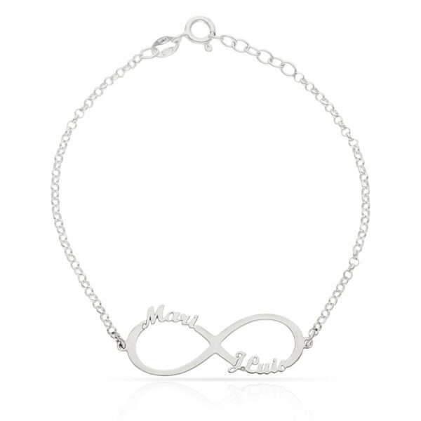 Pulsera plata 925mm infinito