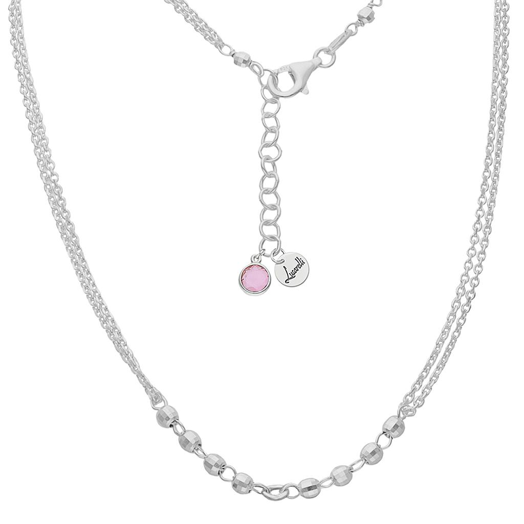 Gargantilla mi historia plata 925mm - rosa