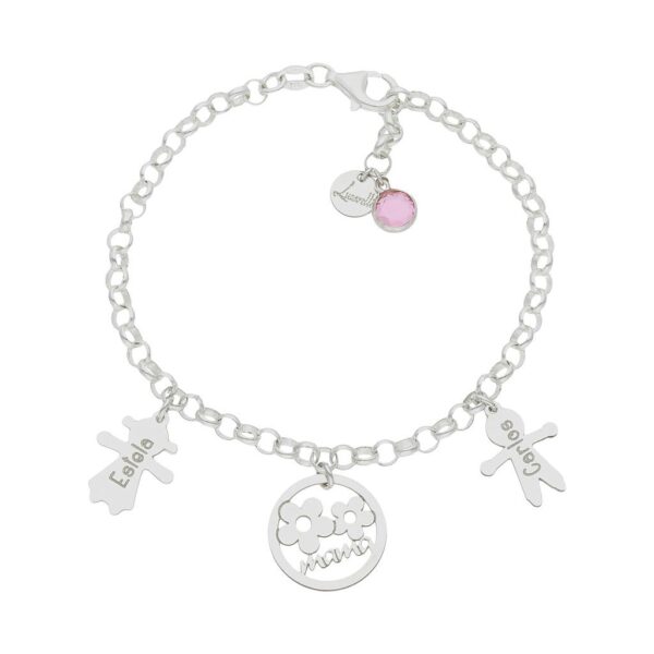 Pulsera mi historia plata 925mm mama