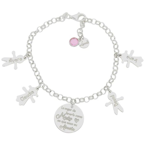 Pulsera mi historia plata 925mm abuela