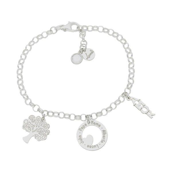 Pulsera mi historia plata 925mm familia