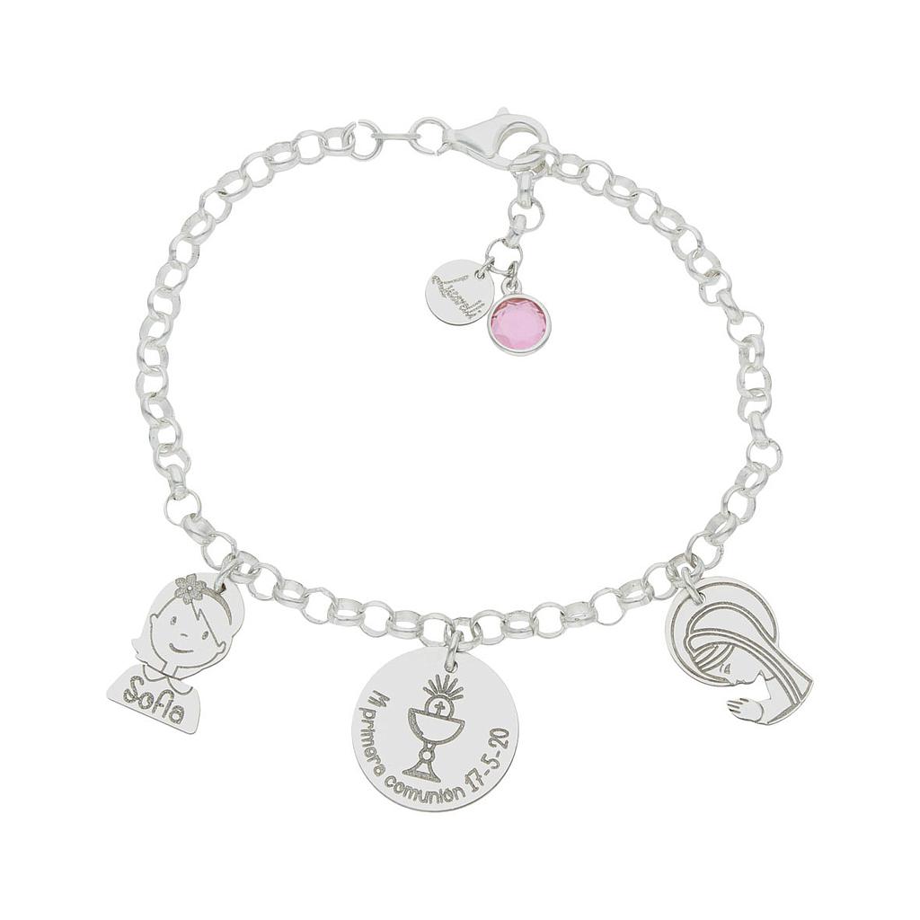 Pulsera mi historia plata 925mm comunion