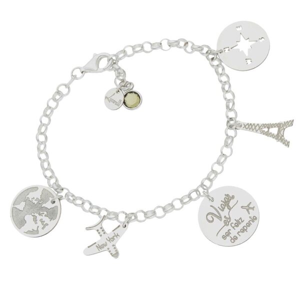 Pulsera mi historia plata 925mm mi mundo
