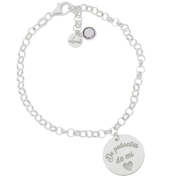 Pulsera mi historia pedacitos plata 925mm